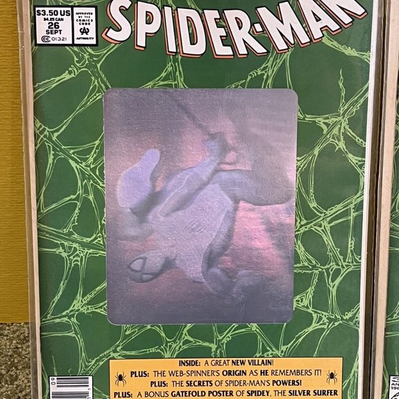2 1992 “Spider-man” #1 Marvel Comic Book Hi Grade Lot 30th Anniversary Holograph - Picture 2 of 3
